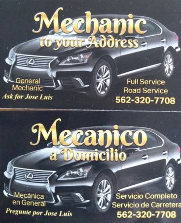 Mobile Mechanic to Your Address (Mecanico a Domicilio) Mobile Mechanic to Your Address (Mecanico a Domicilio)