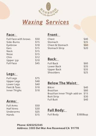 Waxing, Shaving, and Trimming Services (Rosemead) Waxing, Shaving, and Trimming Services (Rosemead)