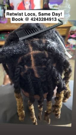Same Day Braids or Retwist (Los Angeles) Same Day Braids or Retwist (Los Angeles)