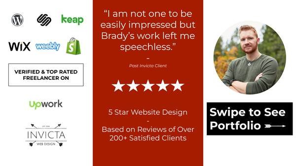 Web Developer with 10/10 Website Design, Check Out My Portfolio, Call or Text Brady at 213-583-1878 Web Developer with 10/10 Website Design, Check Out My Portfolio, Call or Text Brady at 213-583-1878