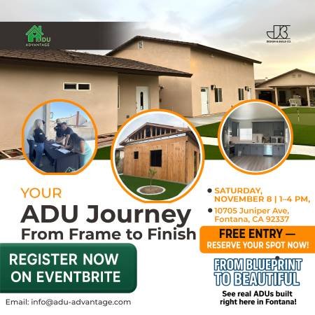 Last Chance! ADU Showcase Open House – Tour Real Backyard Homes in San Bernardino County Last Chance! ADU Showcase Open House – Tour Real Backyard Homes in San Bernardino County