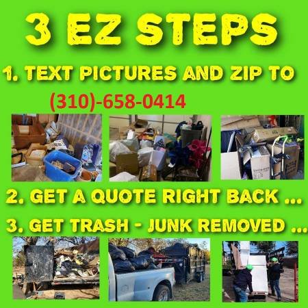 Junk Removal, Dump Runs, Trash Hauling by Professionals (Text or Call, I Will Respond in 10 Seconds)s