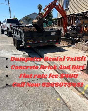 Dumpster Trailer Rental for Concrete, Dirt, and Trash (Los Angeles) Dumpster Trailer Rental for Concrete, Dirt, and Trash (Los Angeles)