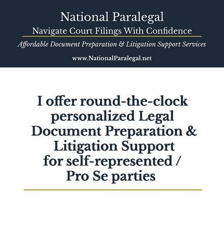 Legal Document Preparation & Court Support (Affordable Non-Attorney) (Statewide) Legal Document Preparation & Court Support (Affordable Non-Attorney) (Statewide)