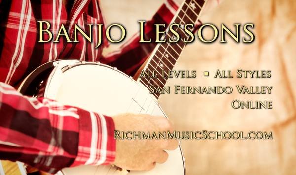 Banjo Lessons - In Studio/In-Home/Online (San Fernando Valley, Los Angeles)s