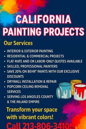 California Painting Projects - Full Home Makeovers Start Here! (Los Angeles)s