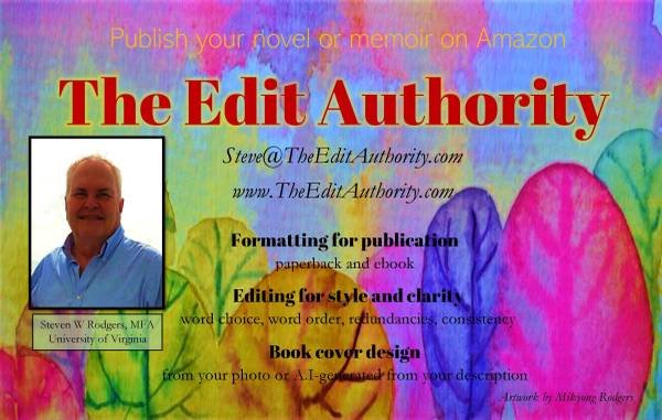 Publish Your Memoirs or Novel on Amazon. Design, Formatting, Editing (Los Angeles, CA) Publish Your Memoirs or Novel on Amazon. Design, Formatting, Editing (Los Angeles, CA)