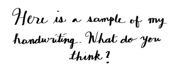 Handwritten Letters in Cursive Handwritten Letters in Cursive