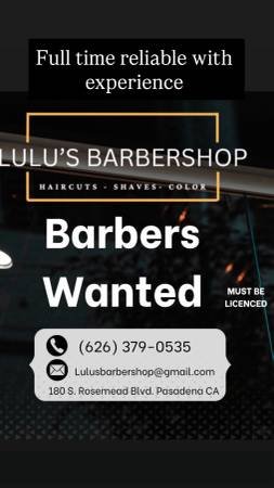 Barber/Cosmetologist (East Pasadena)s