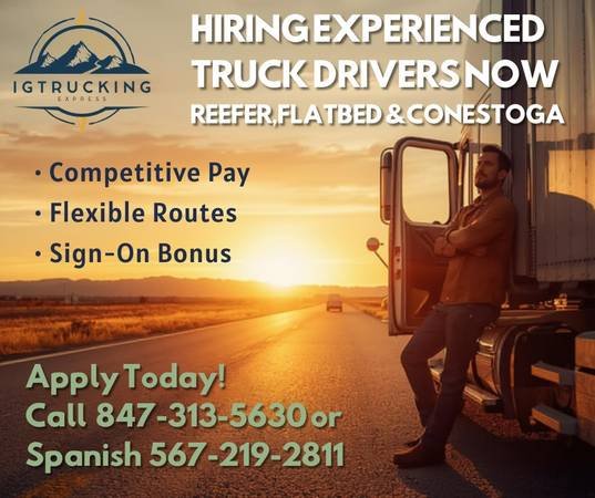 Now Hiring: Company Drivers and Owner-Operatorss